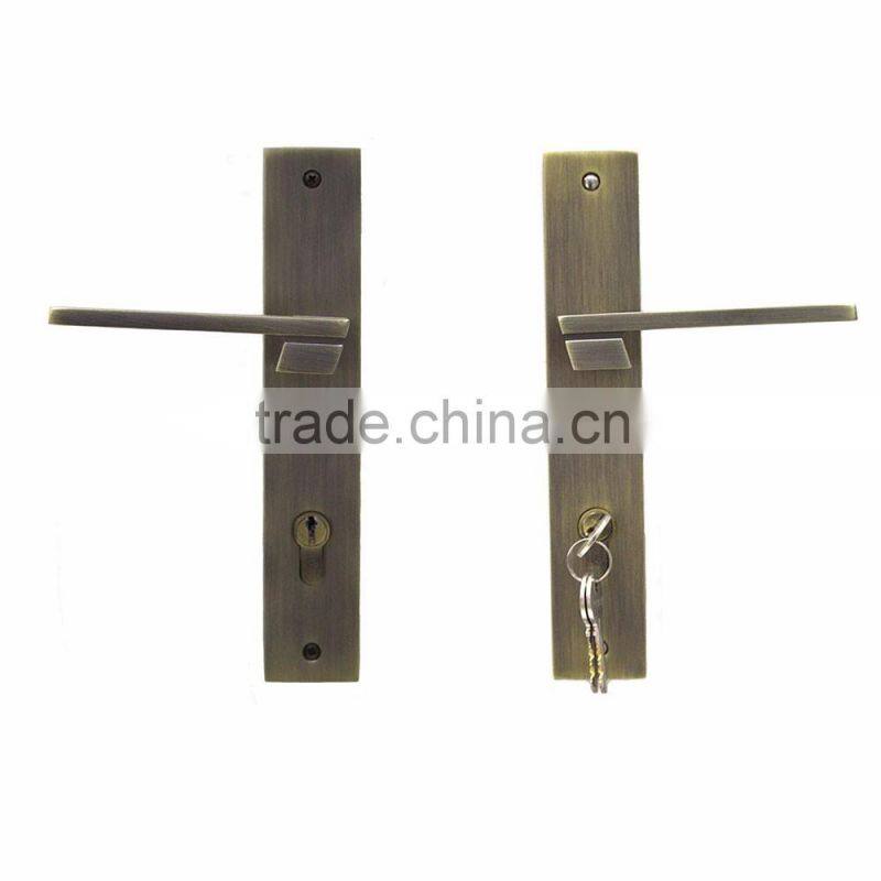 TRI-CIRCLE zinc alloy handle door lock set, door lock and handle
