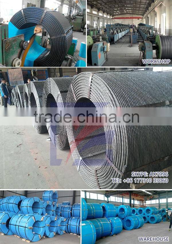 Galvanized Steel Wire Strand / Steel Wire Rope for Overhead line ADSS cable fitting