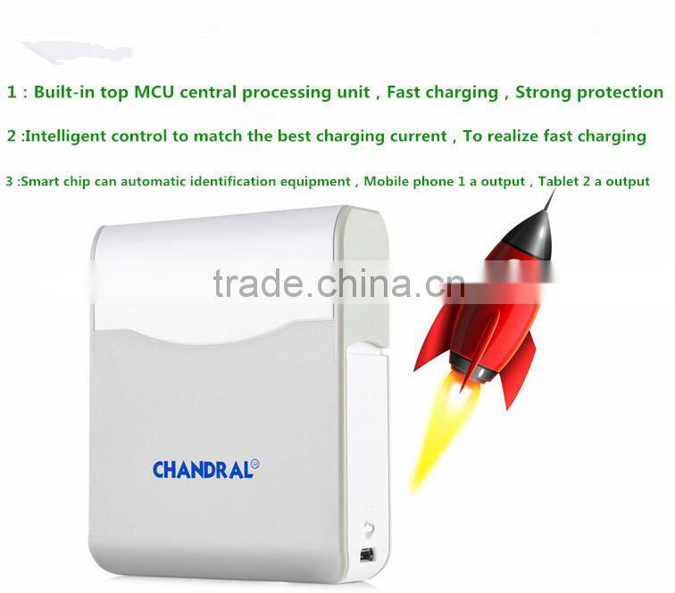 Hot selling fashion make-up case mirror power bank for women