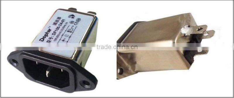 2016 Hot Sell IEC Single Phase AC EMI rfi Noise Filter