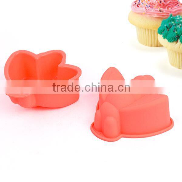 high quality bee shaped 4pcs silicone cake mould