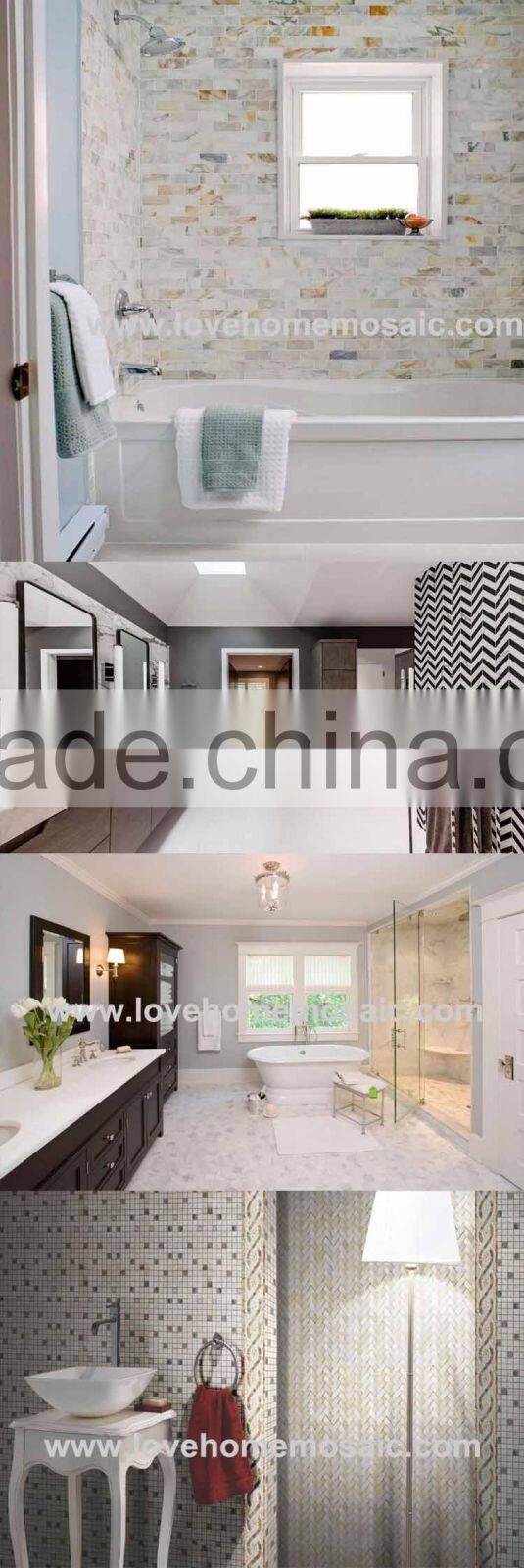 Carrara Marble Italian White Bianco Carrera Brick Mosaic Wall Tile For Subway