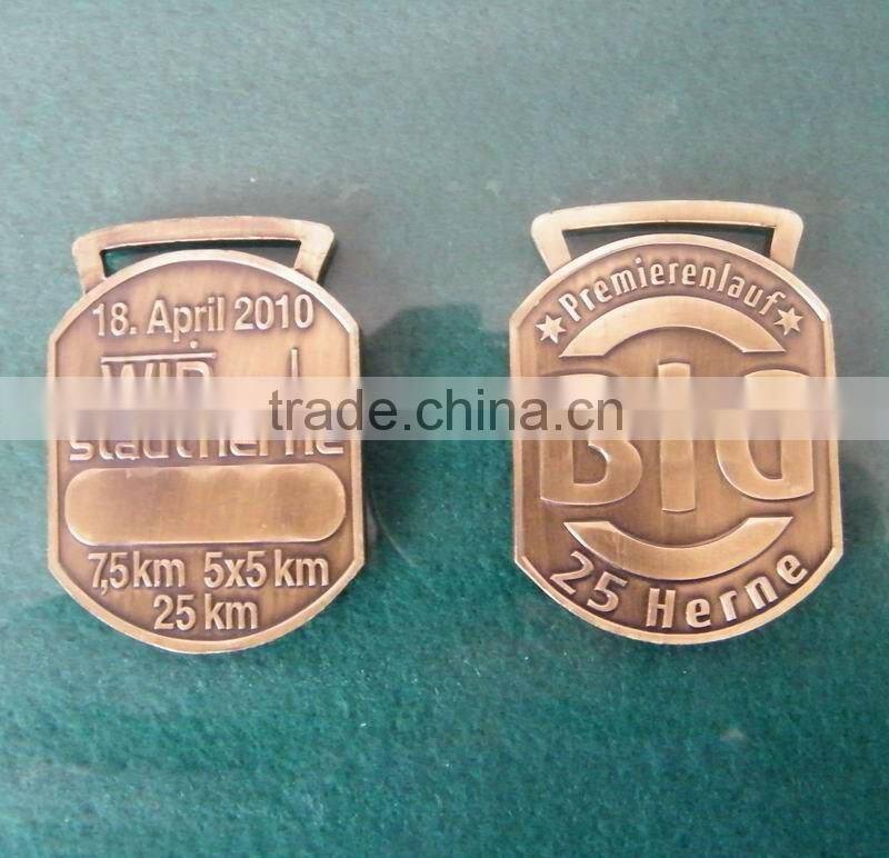 Antique Event medal, Vintage Medallion, Medal with lanyard