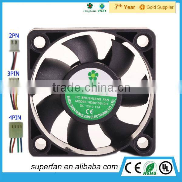 high quality brushless dc fan 5015 12v dc cpu cooling fan