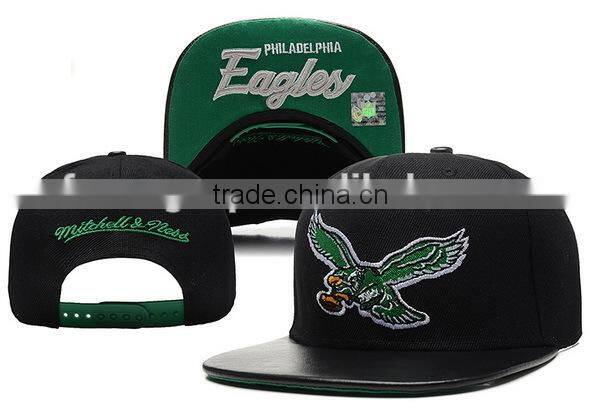 embroidered checked snapback hat