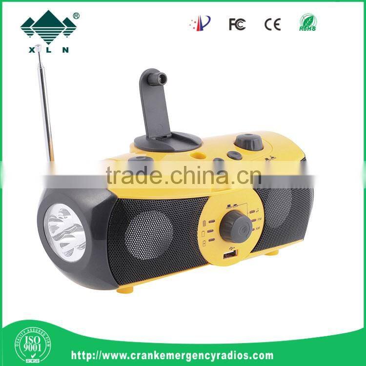 Multi Music Player Flashlight with usb Charge SD Card Input for Camping