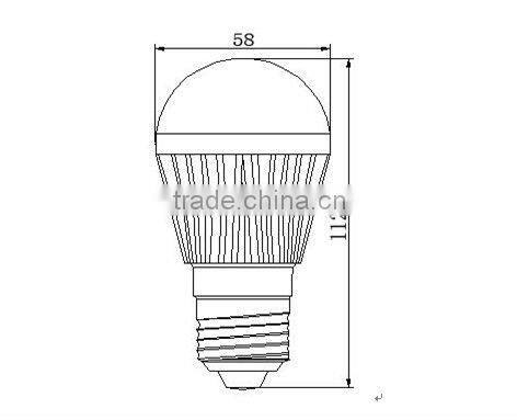 China supplier led bulb led lighting bulb 5W. E27