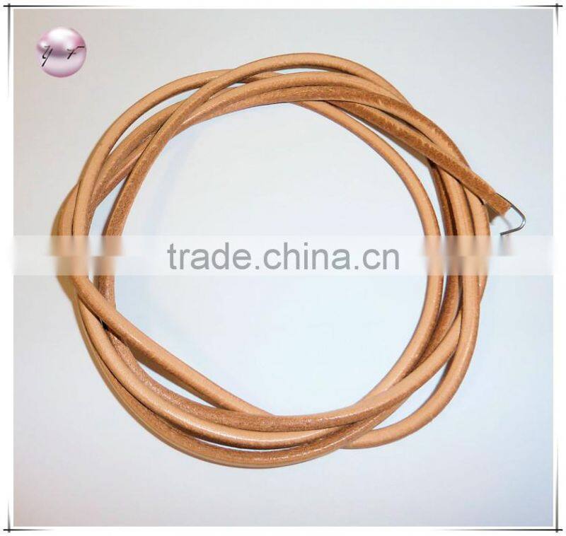 Brown cow split suede leather