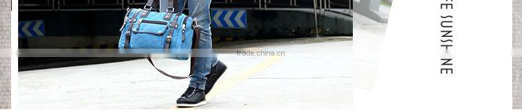 Customized Traveler Big Capacity Casual Canvas Messenger Bag For Men
