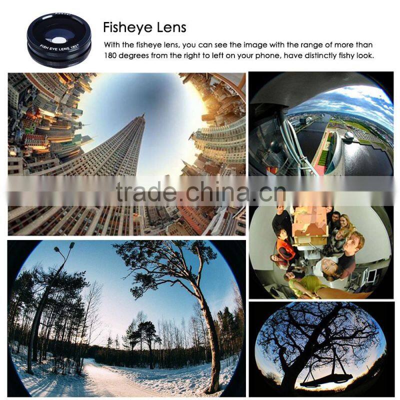 external camera lens kit for mobile optical universal smartphone 12x telescope 180 fisheye lens