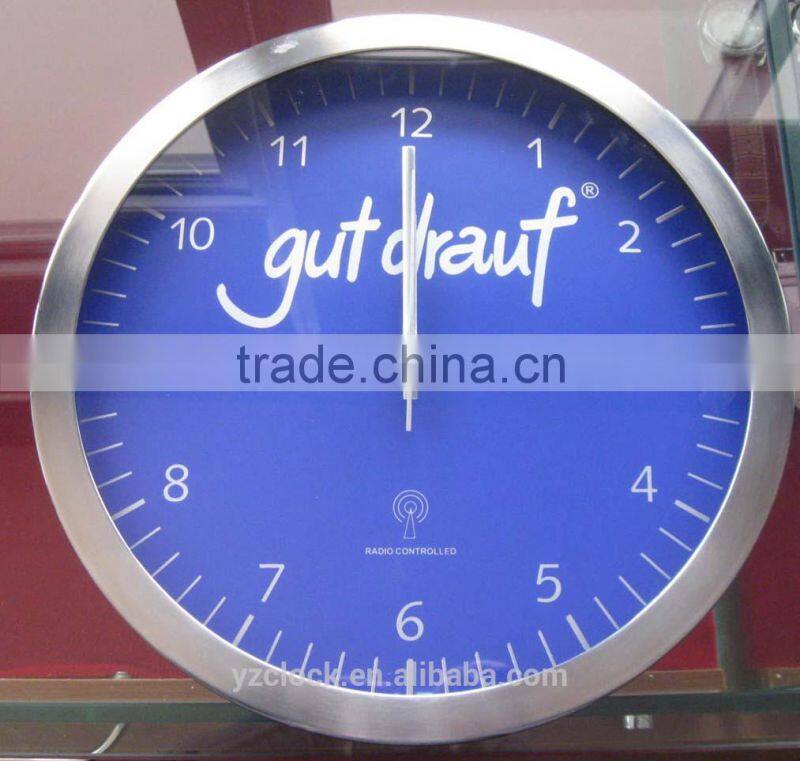 2014 NEW YINGZI stainless steel wall clock
