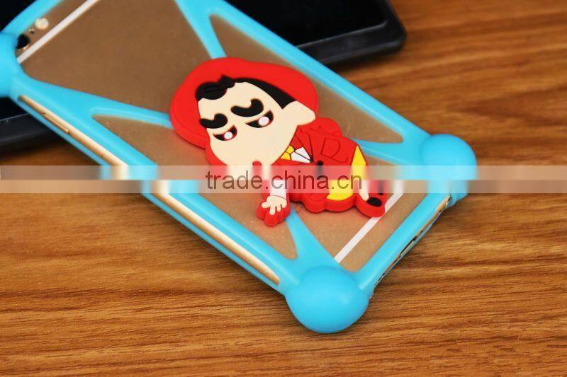 Wholesale Universal Custom Elastic Silicone Mobile Phone Frame Bumper, Protective phone case