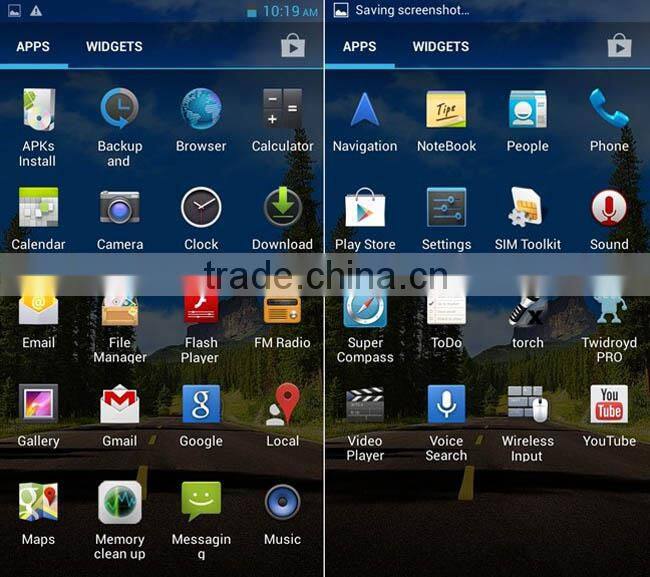 in stock THL W100s quad core smart phone MTK6582 4.5 inch 1G RAM 4G ROM android 4.2 8MP Camera
