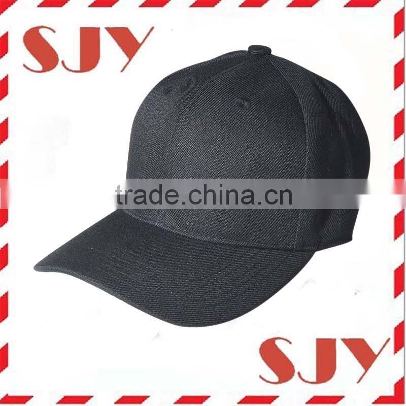 Wholesale 6 Panel Plain Fitted Sized Curved Baseball Cap