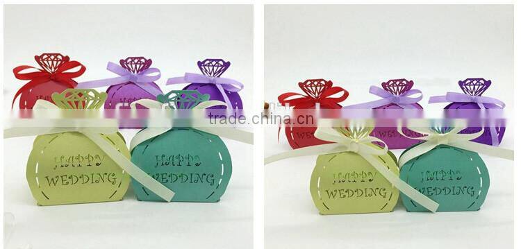 Unique laser cut wedding favor boxes custom made --any color