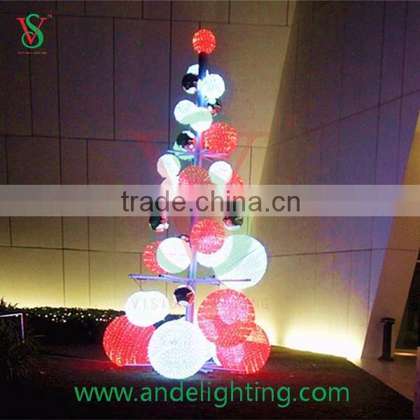 2016 Christmas tree light LED 3D motif light Ball cone tree light