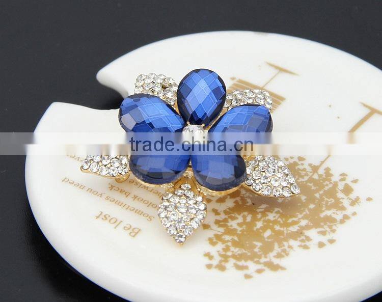 2015 wholesale flower gold fashion discount mother's day brooches pins to wedding dress