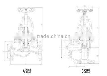 flanged ends check valve