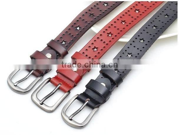 fashion genuine leather weightlifting skinny belt