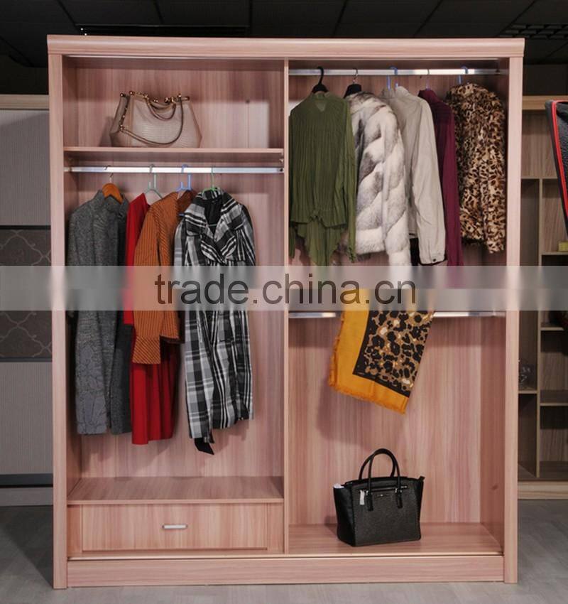 Scratch resistant UV color painting panel double door wardrobe