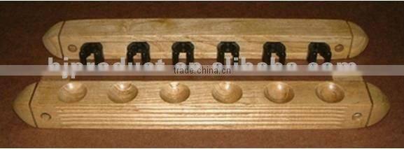 Snooker accessory billiard products Wooden 8 pcs pool cue table