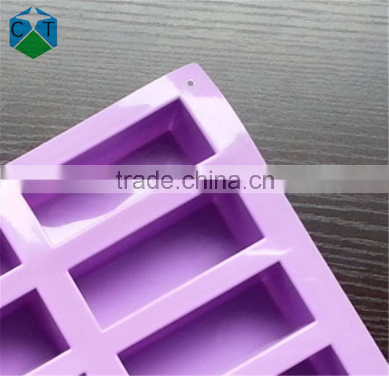 CTBED044 12 Even Rectangle Bulk Soap Making Supplies Decorative Pattern Decoration Heart Craft Art Silicone Soap Craft Molds