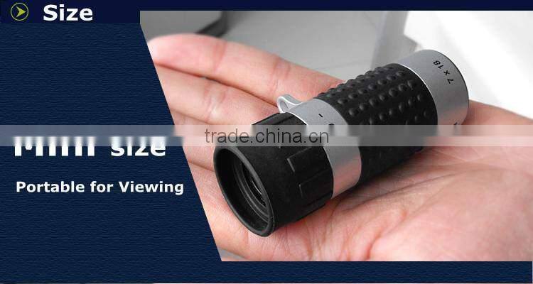 Distance Measuring Smart Monocular Scope 7X18mm Golf Range Finder M0718A