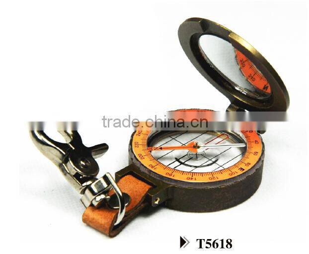 metal compass, mirror compass, clip compass