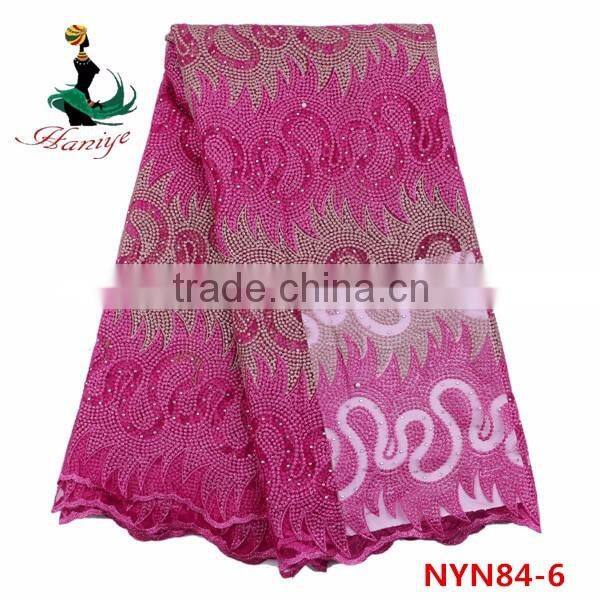 2016 Haniye Tulle lace fabric, African net lace, wholesale African lace fabrics/NYN84