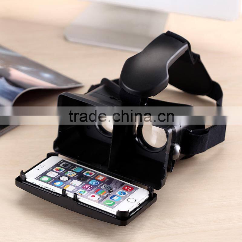 2016 Hot Selling vr Glasses Portable 3d Glasses vr Cardboard Glasses for Smart Phone