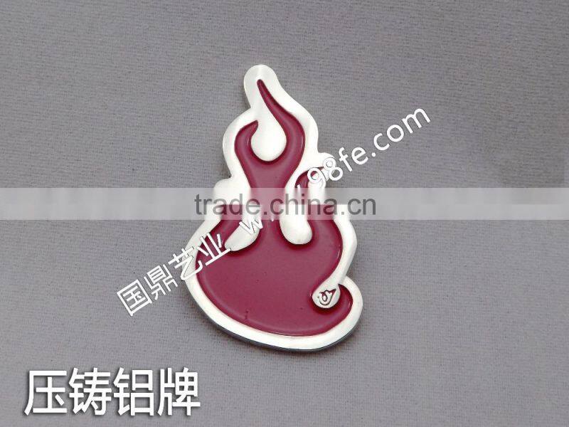 Hang plating rectangular solid aluminum label
