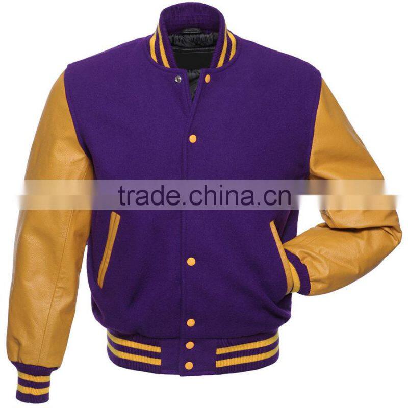 American Baseball Jackets, varsity jackets wool with leather