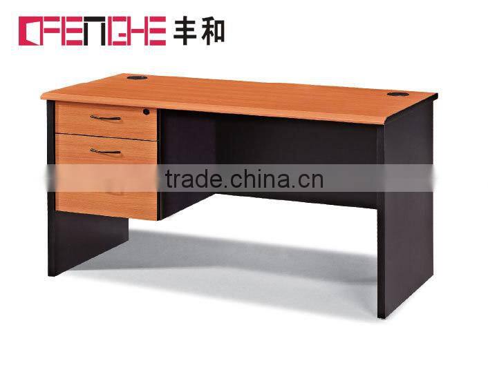made in china commercial simple office desk with locking drawers
