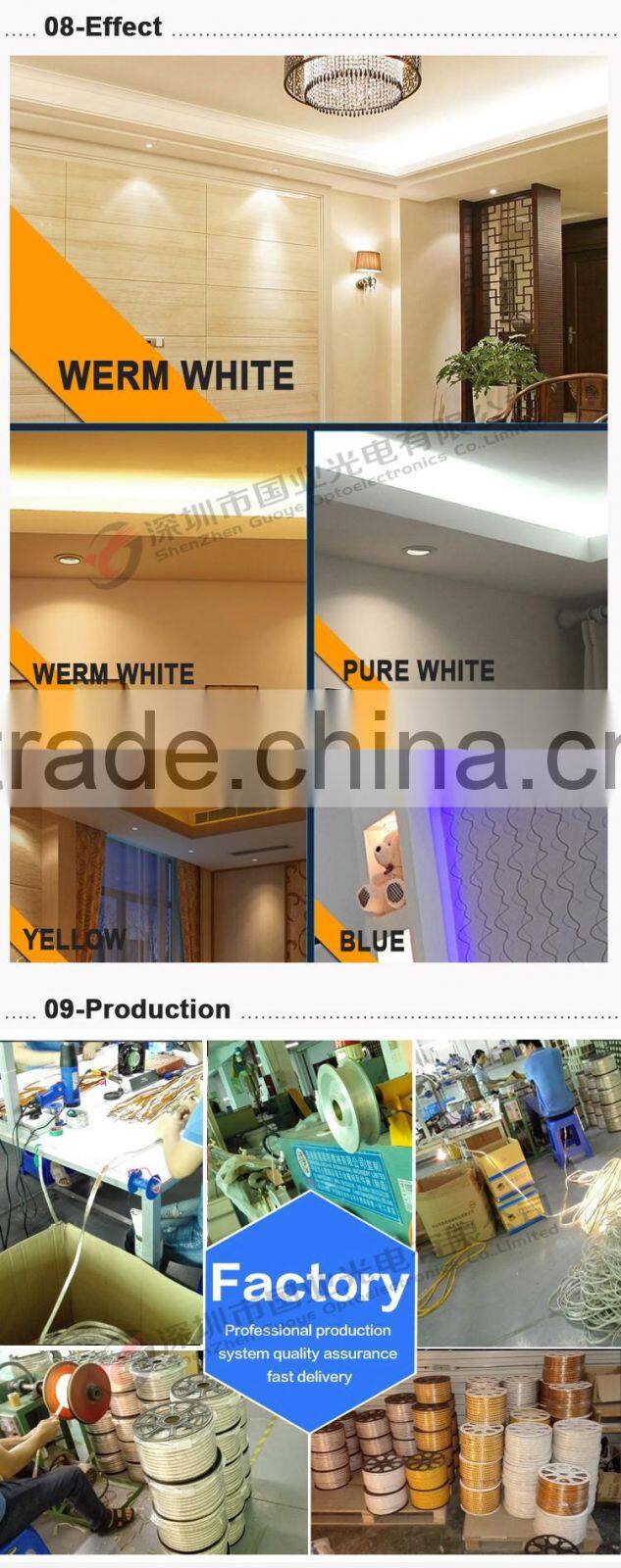 New design 5730 led strip 220v led strip light 220v with great price