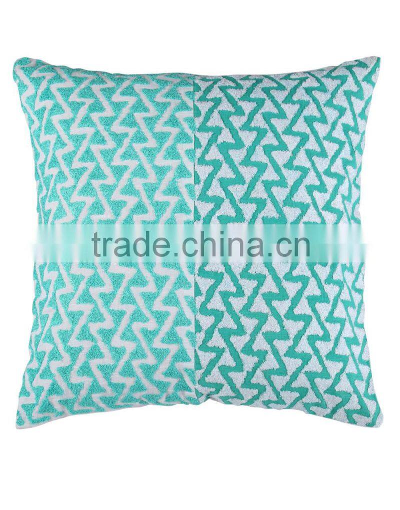 Linen Cotton Traditional Indian Blue Sofa Cushion Cover Universal Home Decoration Bedding Pillow Case Car Seat Covers