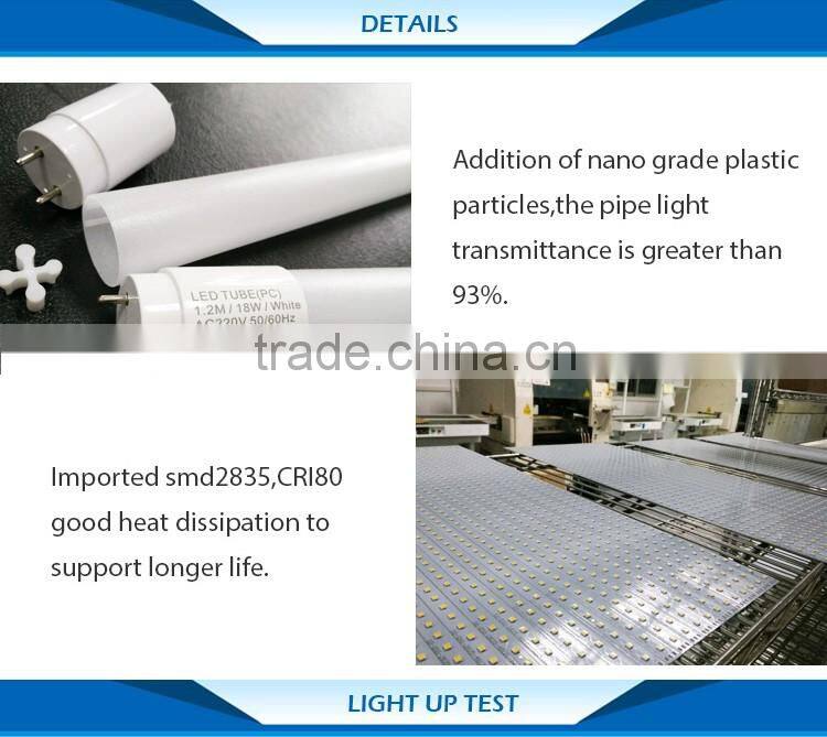 Best price! Hot sale SMD2835 AC100- 220V T8 led tube light CE RoHS EMC LVD