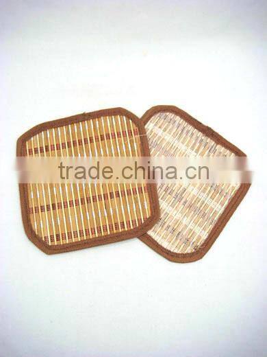 2pcs Square Bamboo Mats For One Dollar Item,Heat Resistant For Kitchen Use