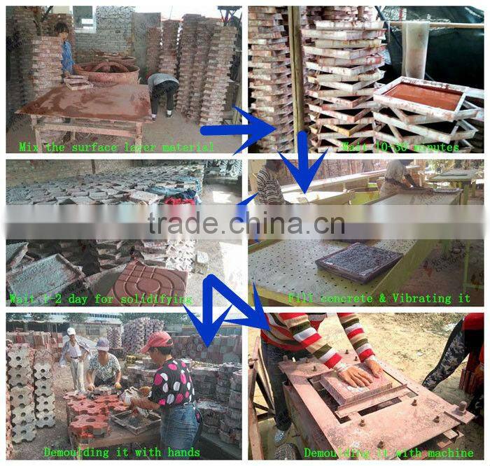 plastic modling paver block