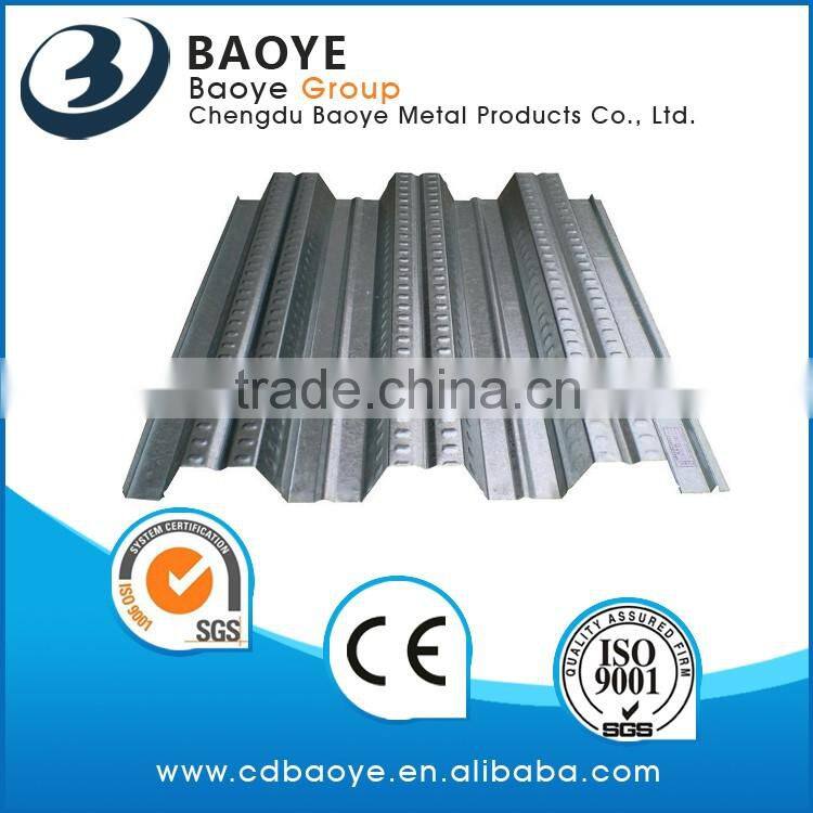 Manufacturer of Q235 good quantily galvanized floor decking hot sale& we promise best service