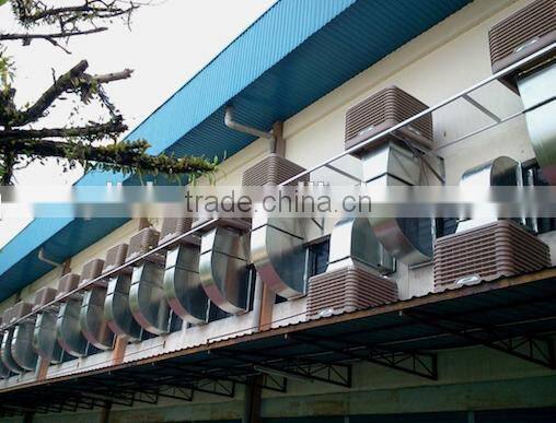 High efficiency air conditioning system for textile factory plant