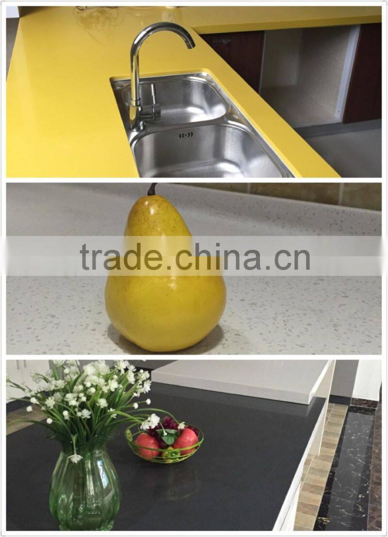 2016 Artificial Sparkle white quartz stone manufacturer