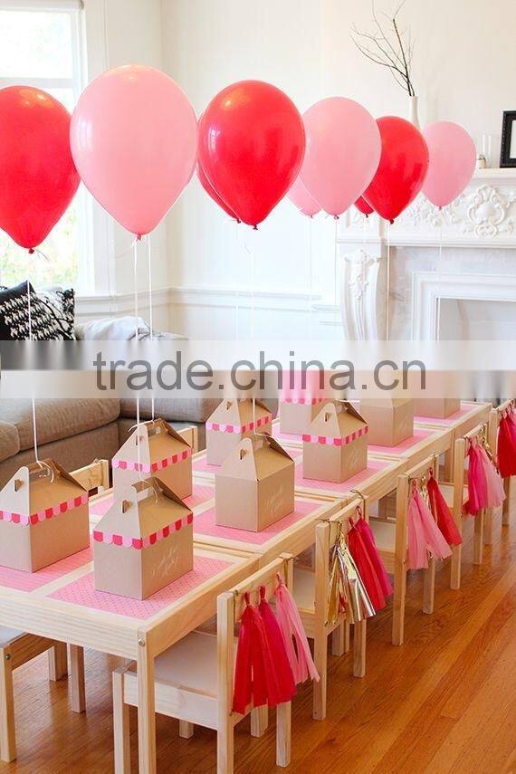 NEW Cinderella party decoration kit - 2 giant 36" balloons with tassels + 10 pom poms + tassel garland