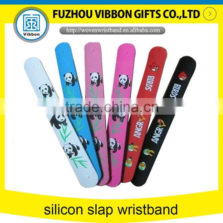 Factory directly sale custom colorful silicone slap wristbands