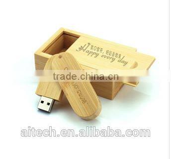 Customized Box and Wood USB Flash Drive 1GB 2GB 4GB 8GB 16GB 32GB wedding gift