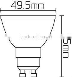 7W Dimmable Warm White 40D MR16 LED GU10 Spot Light