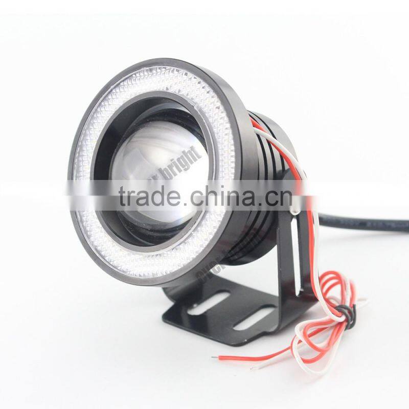 Car led fog headlight COB daytime running light 10w angel eyes fog lamp