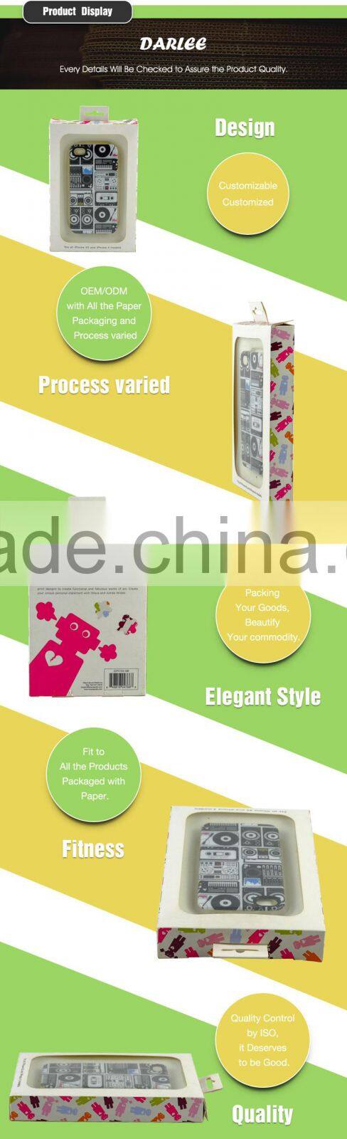 ShenZhen factory custom logo free sample recyclable art paper package box for iphone case