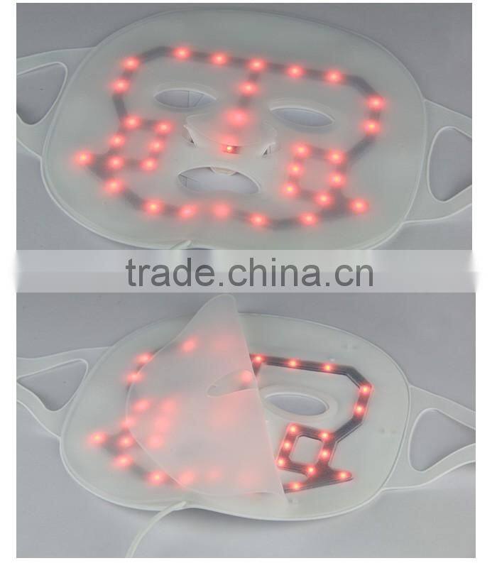 home use LED red light therapy skin care collagen mask