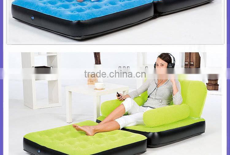 Bestway67277 single color flocking sofa bed