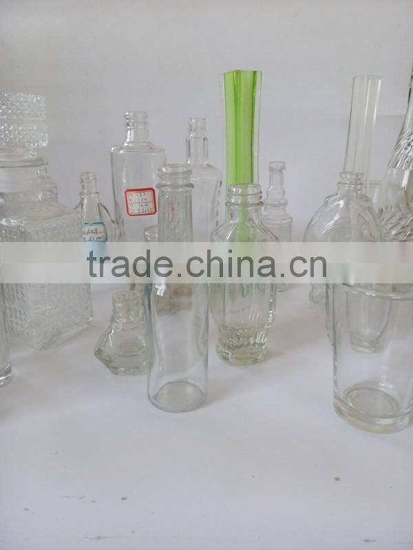 Multi-colored Tree-shaped Decoretive Flowers Glass Bottle Unique Shaped Glass Decorative Bottle